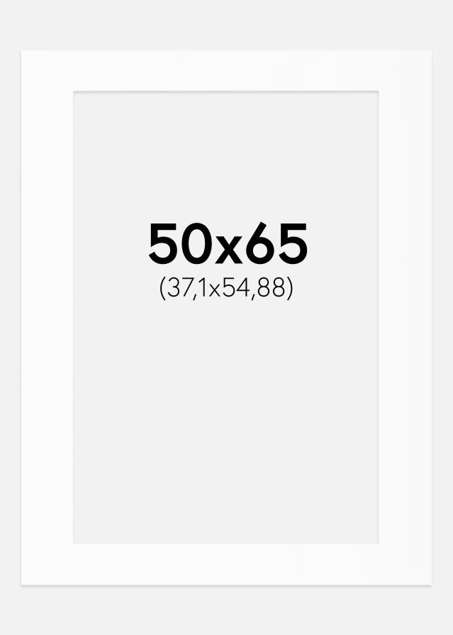 Passe-patrout Biały Standard (Białe Rdzeń) 50x65 cm (37,1x54,88)