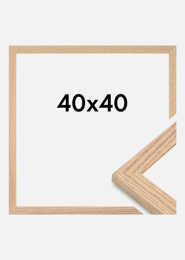 Rama Tidlös Szkło akrylowe Lity Dąb 40x40 cm