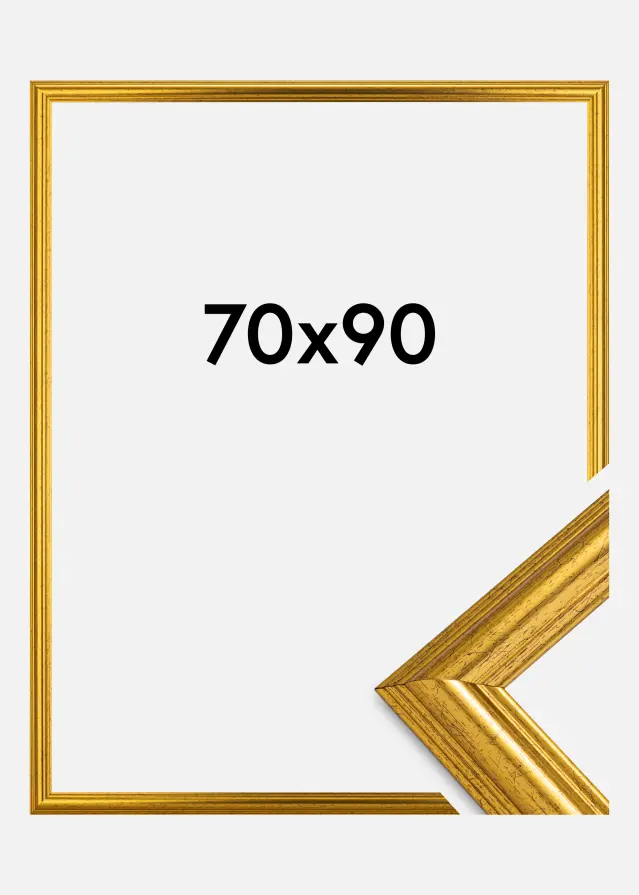 Rama Västkusten Szkło akrylowe Złoty 70x90 cm