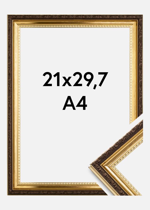 Rama Abisko Szkło akrylowe Złoty 21x29,7 cm (A4)