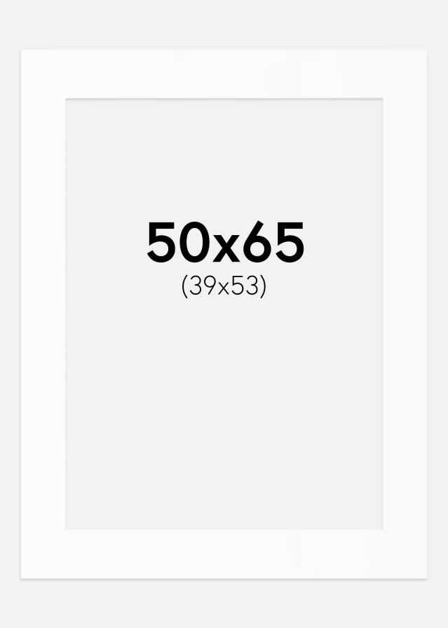 Passe-patrout Biały Standard (Białe Rdzeń) 50x65 cm (39x53)