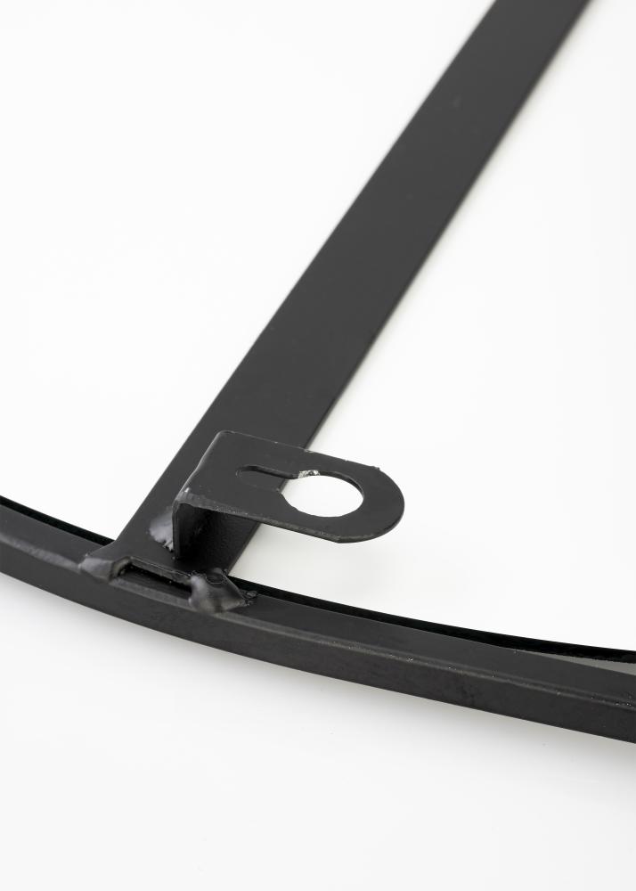 KAILA Okrągły Lustro z półka - Czarny 35x55 cm