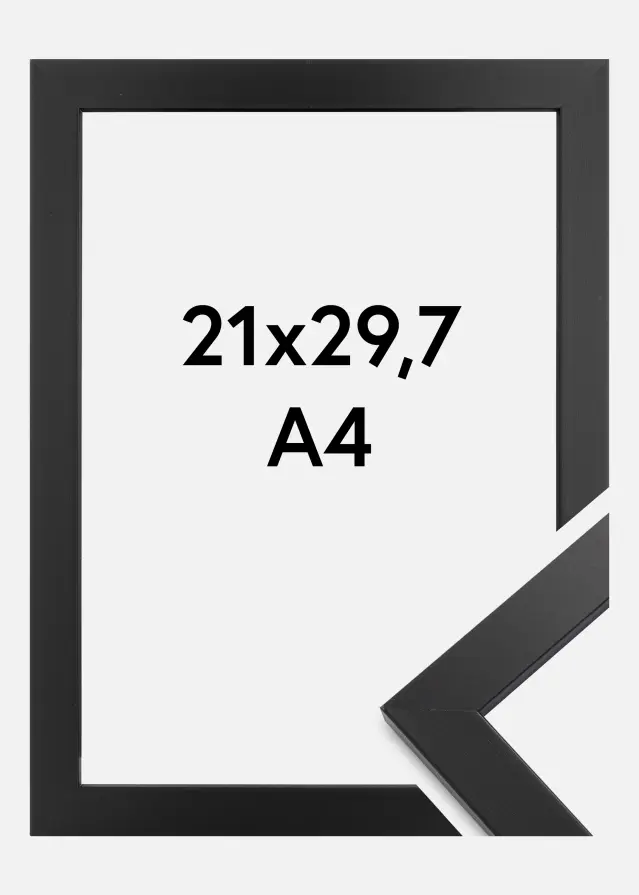 Rama Black Wood Szkło akrylowe 21x29,7 cm (A4)