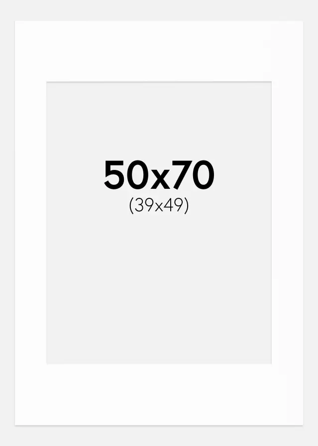 Passe-patrout Canson Biały Biały środek 50x70 cm (39x49)