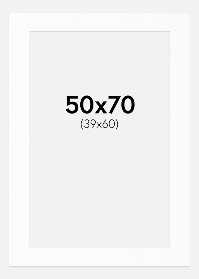 Passe-patrout Biały Standard (Białe Rdzeń) 50x70 cm (39x60)