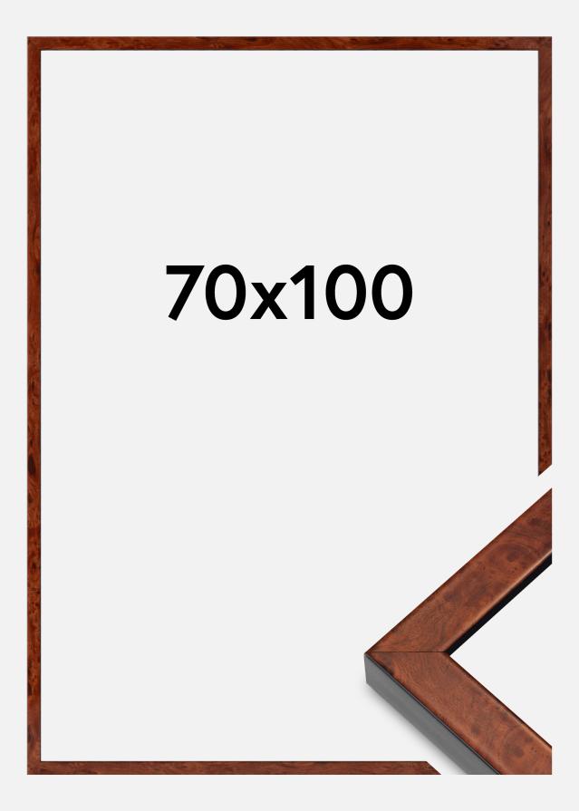 Rama Hermes Szkło akrylowe Burr Walnut 70x100 cm