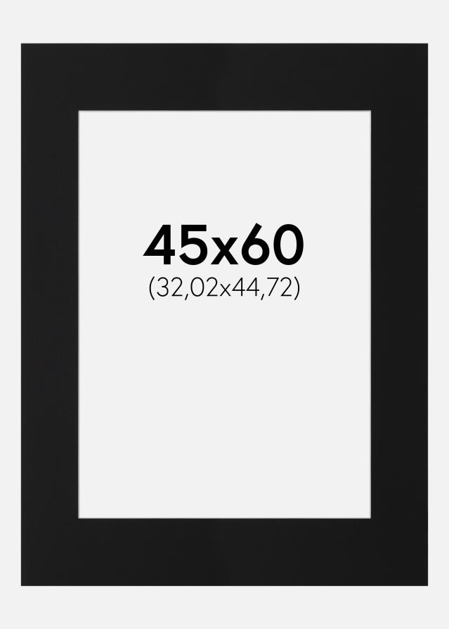 Passe-patrout Czarny Standard (Biały Rdzeń) 45x60 cm (32,02x44,72)