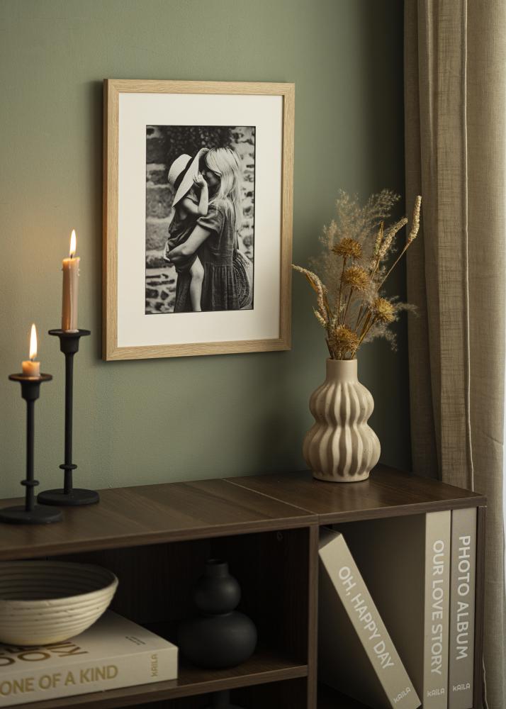 Passe-patrout Biały Czarny środek 40x40 cm (29x29 cm)