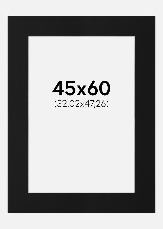 Passe-patrout Czarny Standard (Biały Rdzeń) 45x60 cm (32,02x47,26)