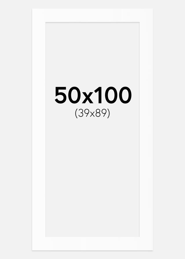 Passe-patrout Biały Standard (Białe Rdzeń) 50x100 cm (39x89)
