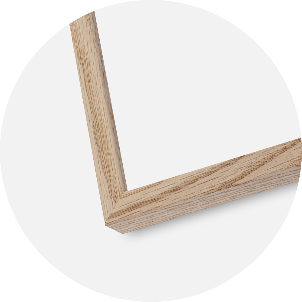 Rama E-Line Wide Dąb 70x100 cm - Passe-patrout Czarny 59,4x84 cm (A1)