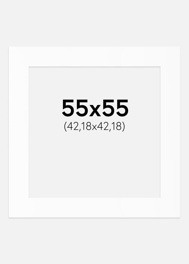 Passe-patrout Biały Standard (Białe Rdzeń) 55x55 cm (42,18x42,18)