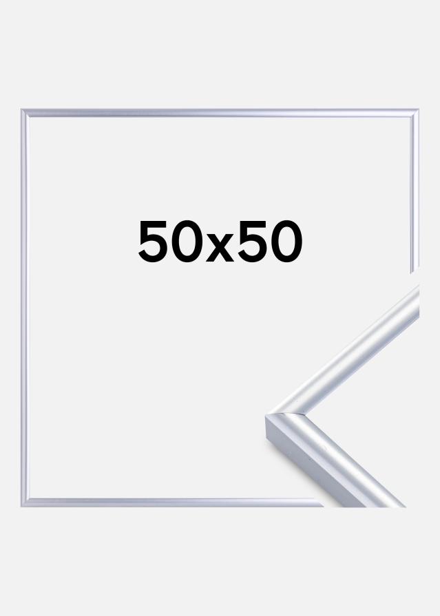 Rama Victoria Szkło akrylowe Srebrny 50x50 cm
