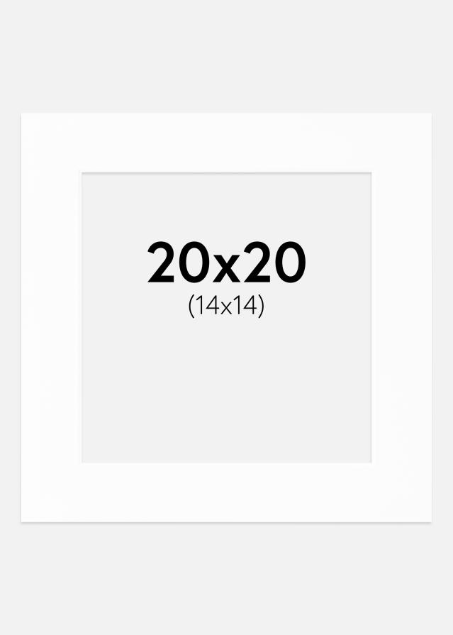 Passe-patrout Canson Biały Biały środek 20x20 cm (14x14)