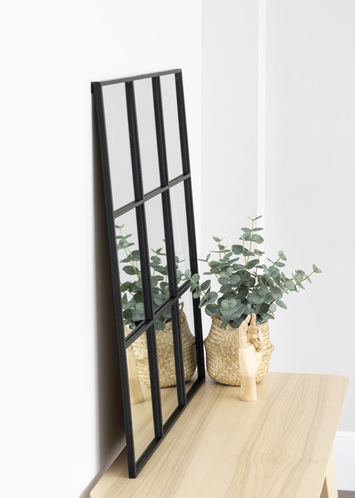 KAILA Lustro Squares - Czarny 90x90 cm