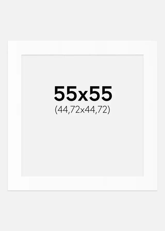 Passe-patrout Biały Standard (Białe Rdzeń) 55x55 cm (44,72x44,72)