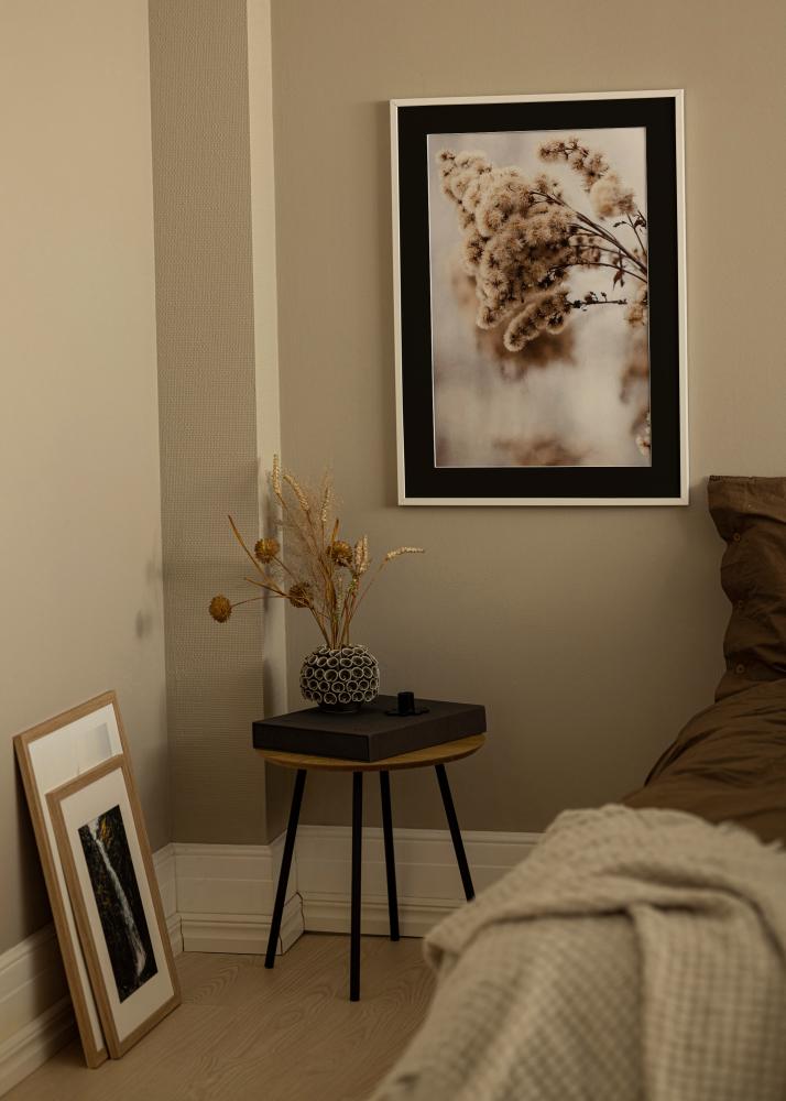 Rama E-Line Biały 30x40 cm - Passe-patrout Czarny 8x12 inches