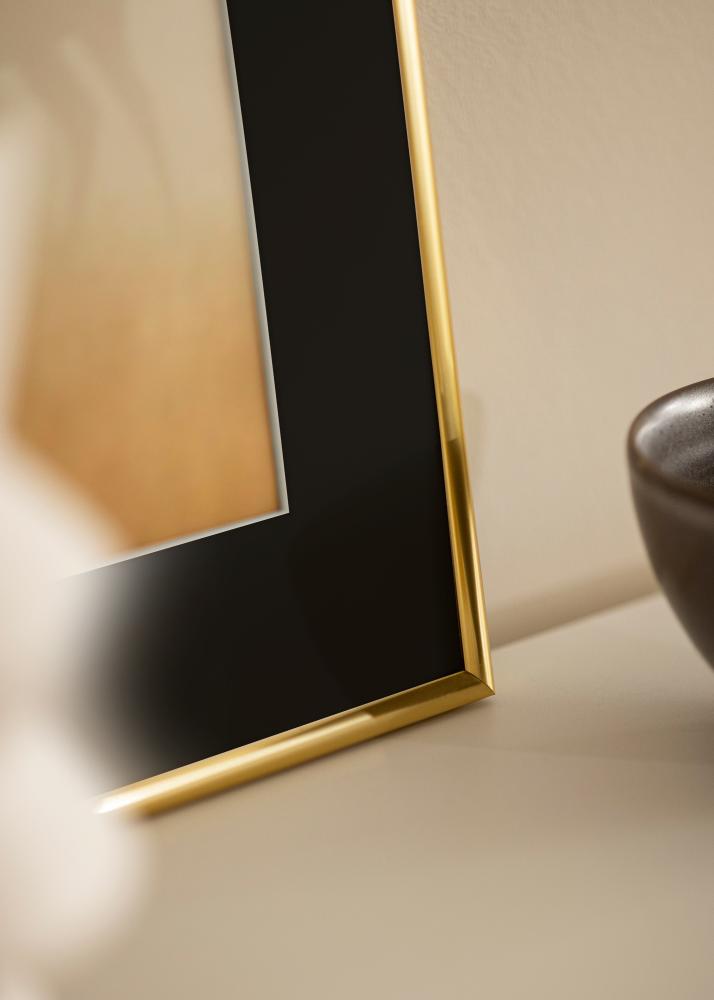 Rama Victoria Złoty 50x70 cm - Passe-patrout Czarny 33x56 cm