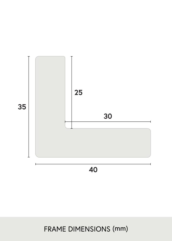 Rama Wells Szkło akrylowe Brązowa 40x40 cm