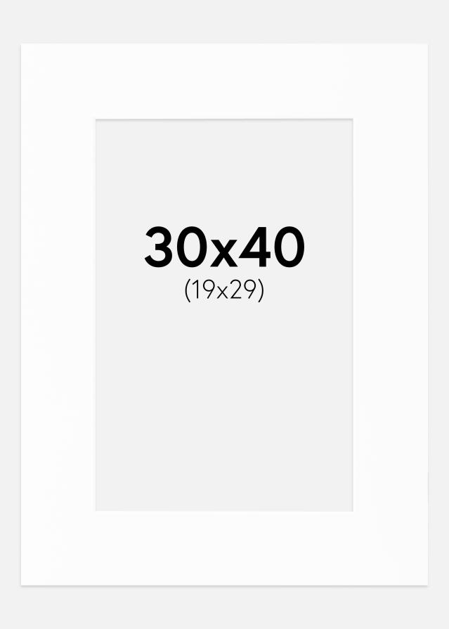 Passe-patrout Canson Biały Biały środek 30x40 cm (19x29)