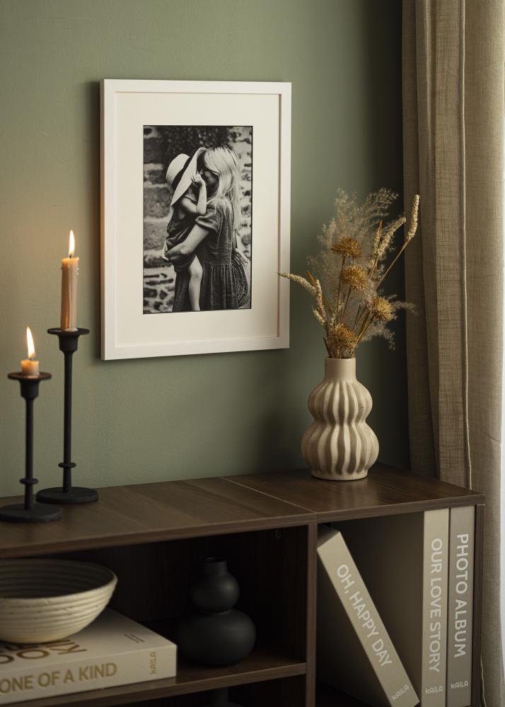 Passe-patrout Biały Czarny środek 40x40 cm (29x29 cm)