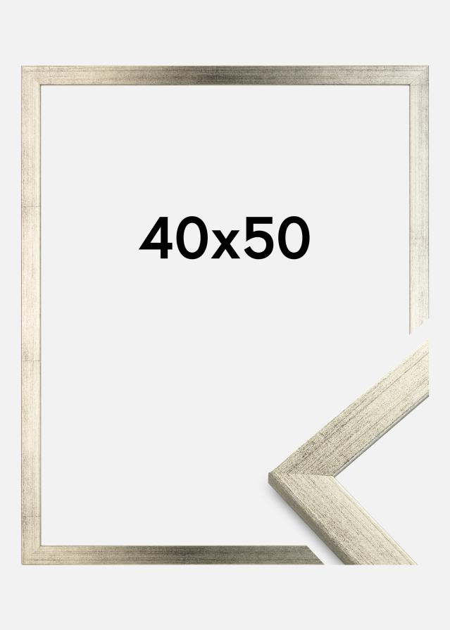 Rama Stylowy Szkło akrylowe Srebrny 40x50 cm