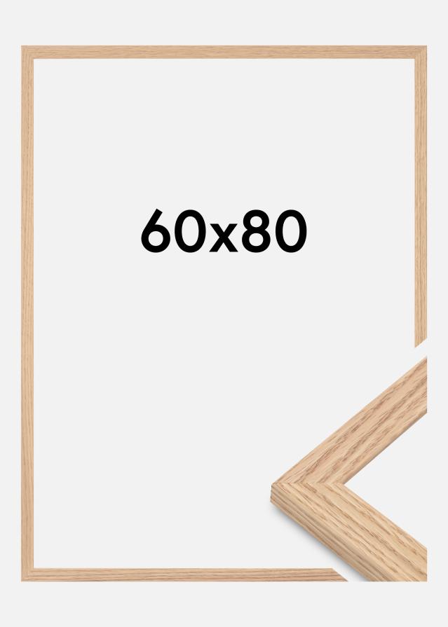 Rama Tidlös Szkło akrylowe Lity Dąb 60x80 cm