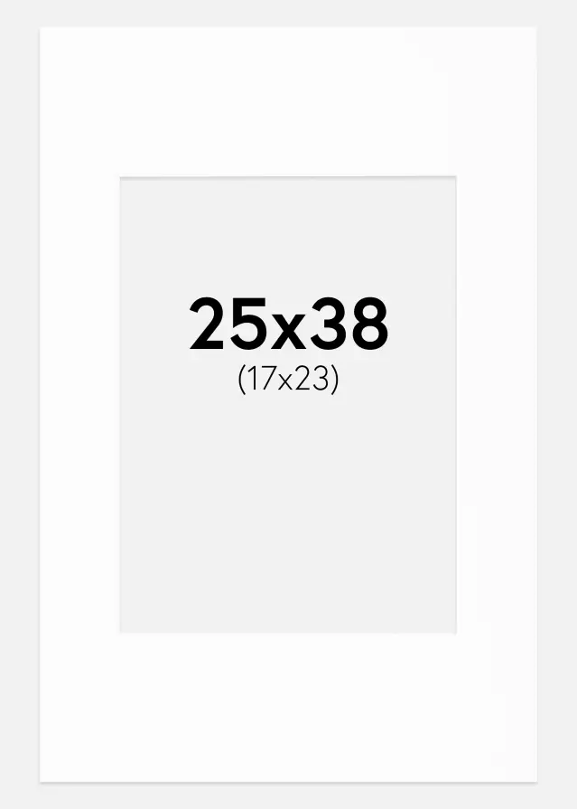 Passe-patrout Canson Biały Biały środek 25x38 cm (17x23)