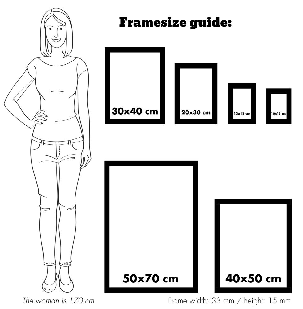 Rama Sandra Brązowy 30x40 cm
