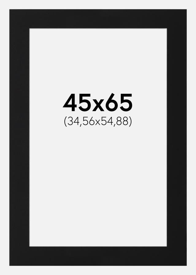 Passe-patrout Czarny Standard (Biały Rdzeń) 45x65 cm (34,56x54,88)