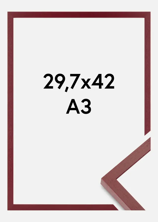 Colorful Szkło akrylowe Czerwony 29,7x42 cm (A3)