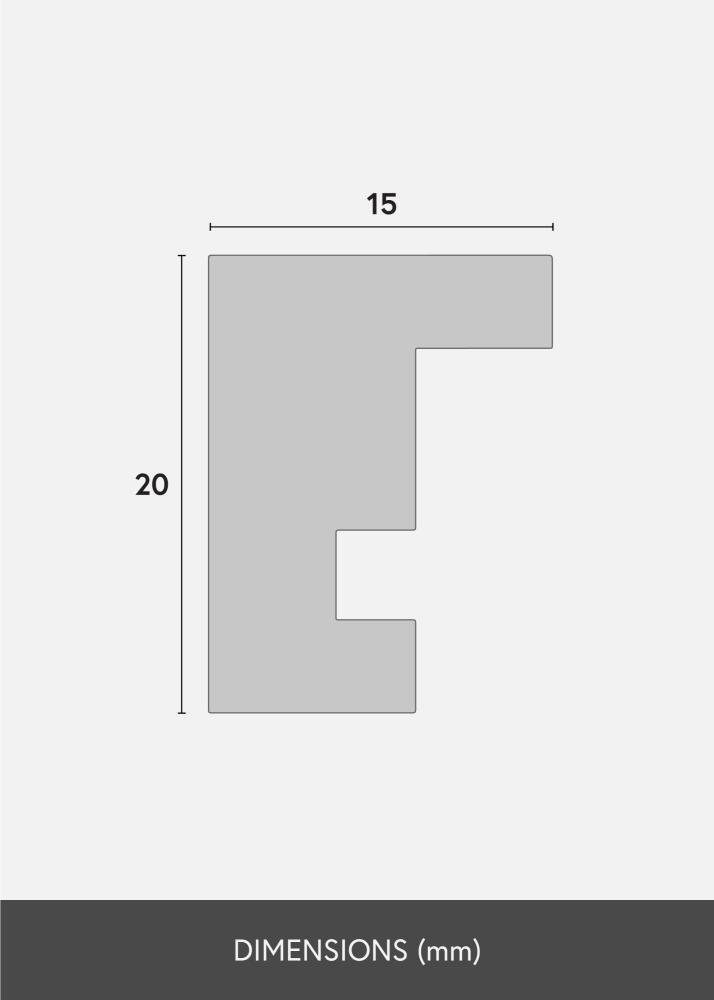 Rama Ares Szkło akrylowe Orzech 21x29,7 cm (A4)
