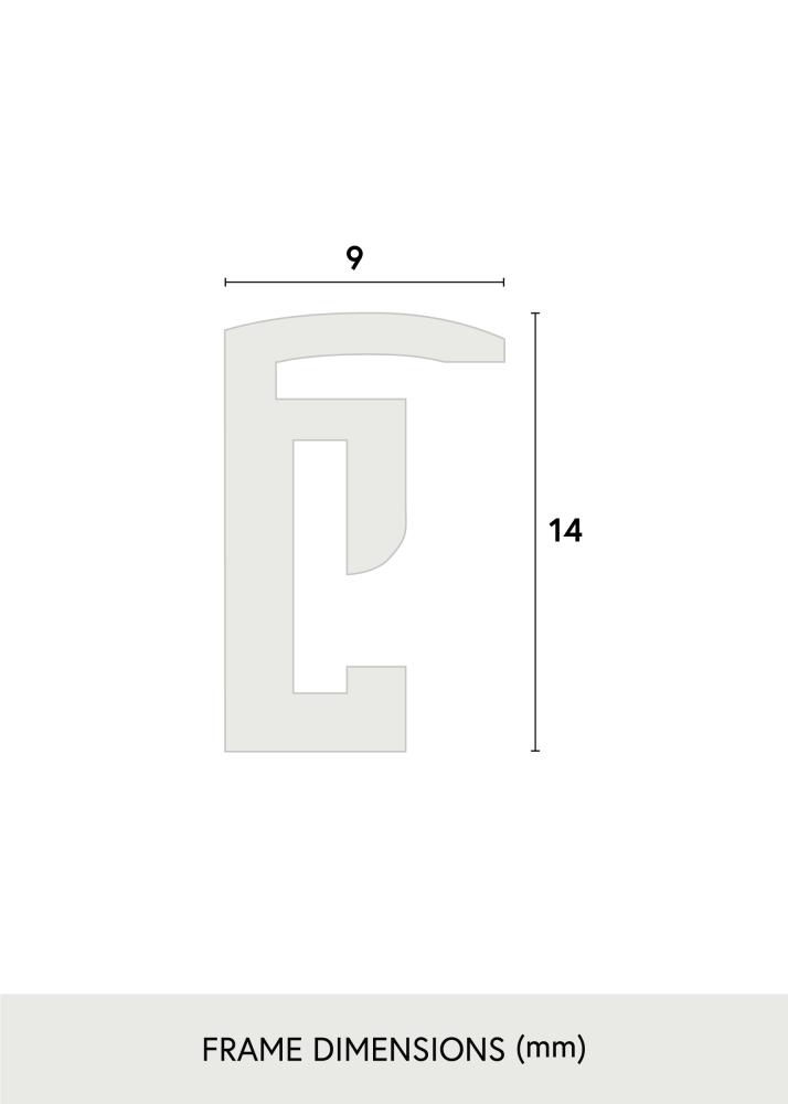 Rama New Lifestyle Szkło akrylowe Czarny 15x15 cm