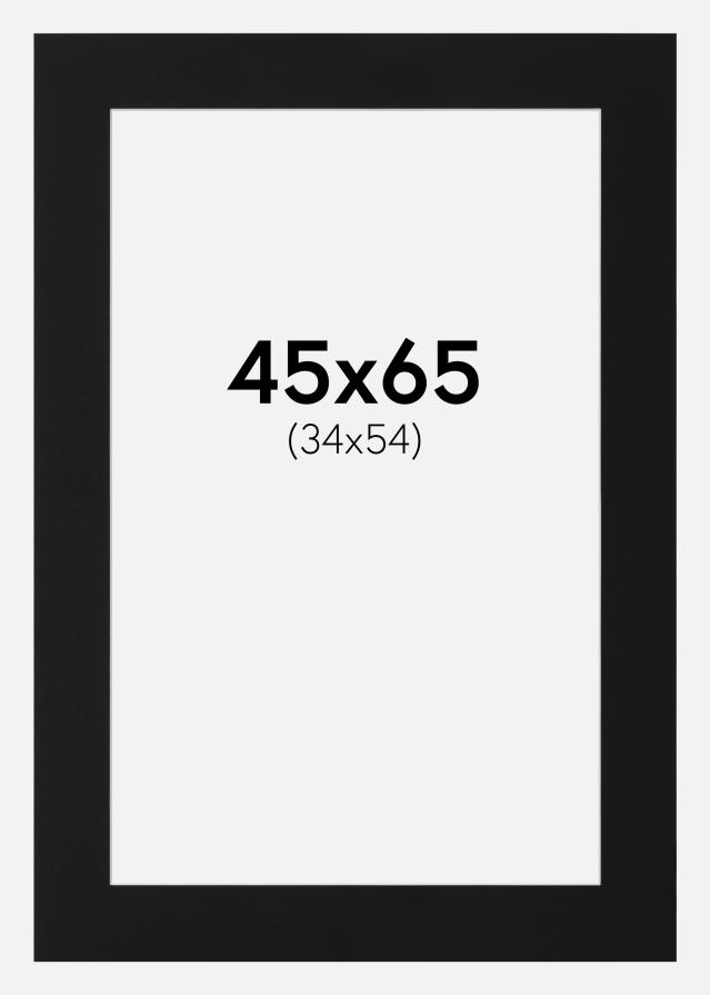 Passe-patrout Czarny Standard (Biały Rdzeń) 45x65 cm (34x54)