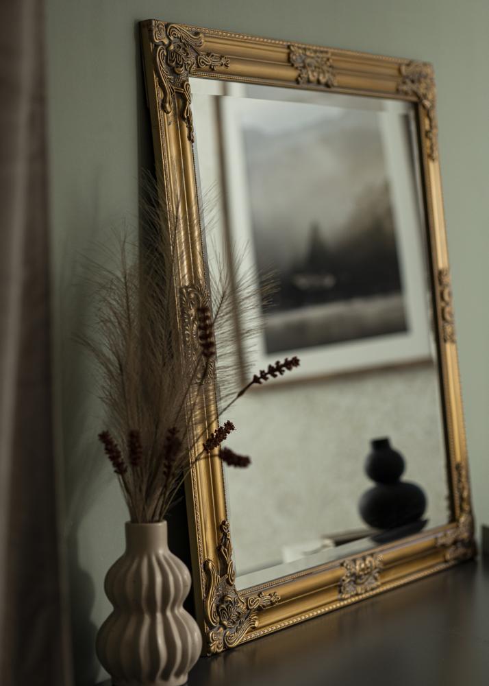 Lustro Bologna Złoty 80x80 cm