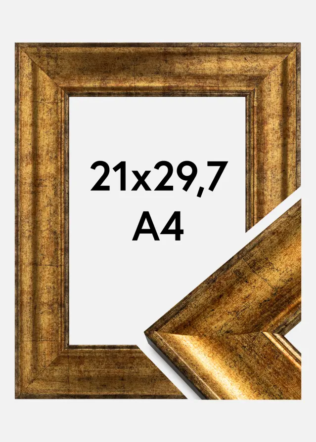 Rama Saltsjöbaden Szkło akrylowe Złoty 21x29,7 cm (A4)