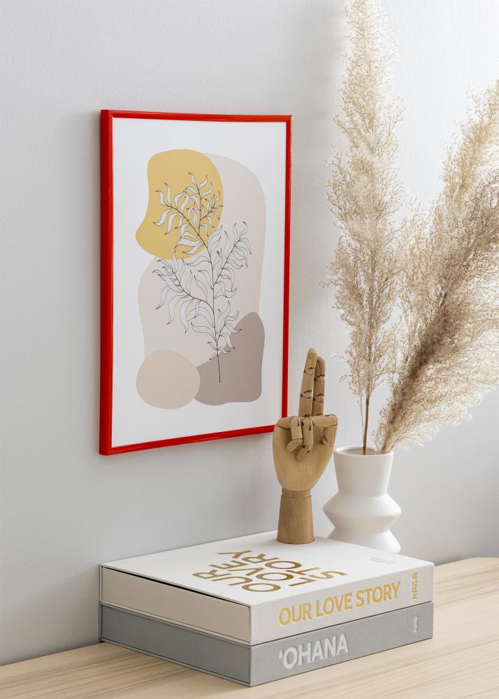 Rama New Lifestyle Jasnoczerwony 30x40 cm - Passe-patrout Czarny 21x30 cm