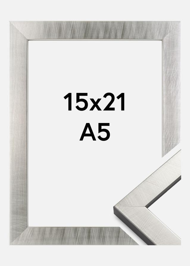 Rama Uppsala Srebrny 15x21 cm (A5)