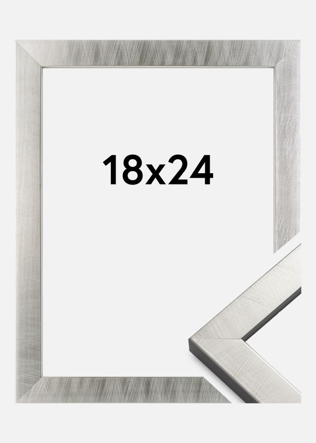 Rama Uppsala Srebrny 18x24 cm