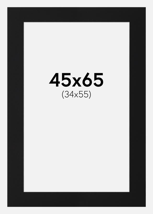 Passe-patrout Czarny Standard (Biały Rdzeń) 45x65 cm (34x55)