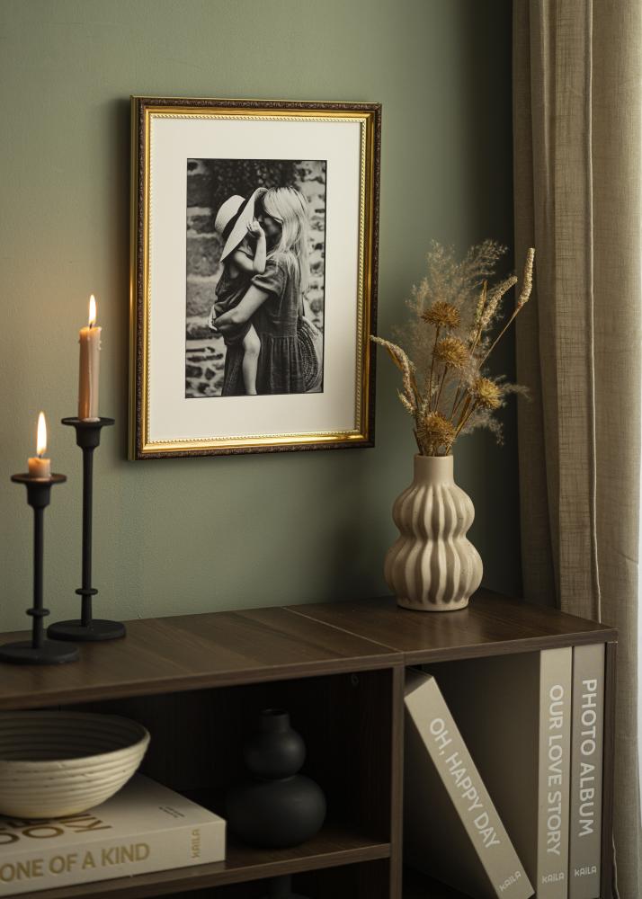 Passe-patrout Biały Czarny środek 40x40 cm (29x29 cm)