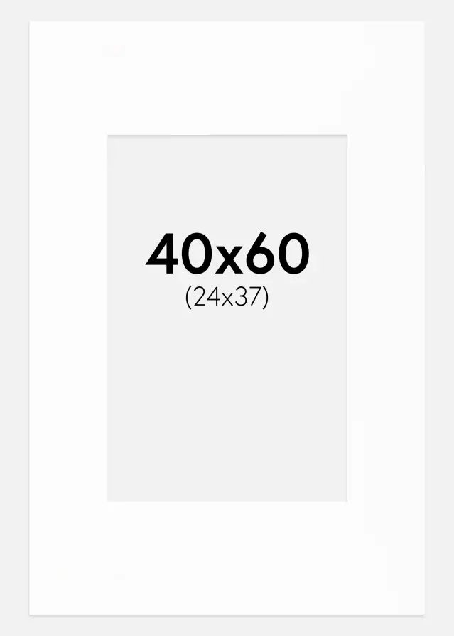 Passe-patrout Canson Biały Biały środek 40x60 cm (24x37)