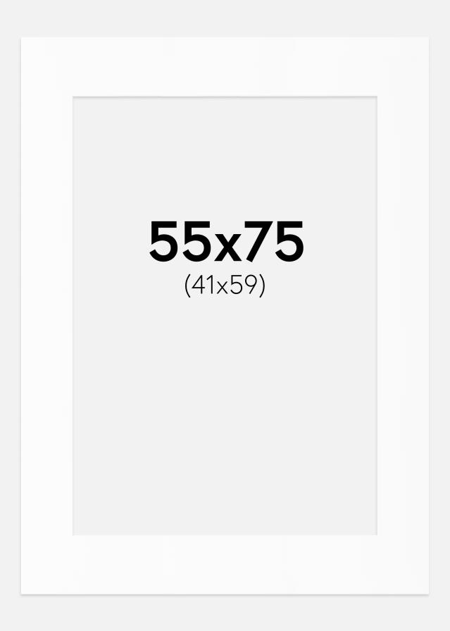 Passe-patrout Biały Standard (Białe Rdzeń) 55x75 cm (41x59)