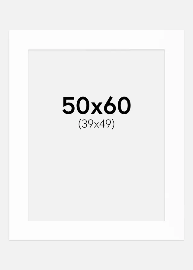 Passe-patrout Canson Biały Biały środek 50x60 cm (39x49)