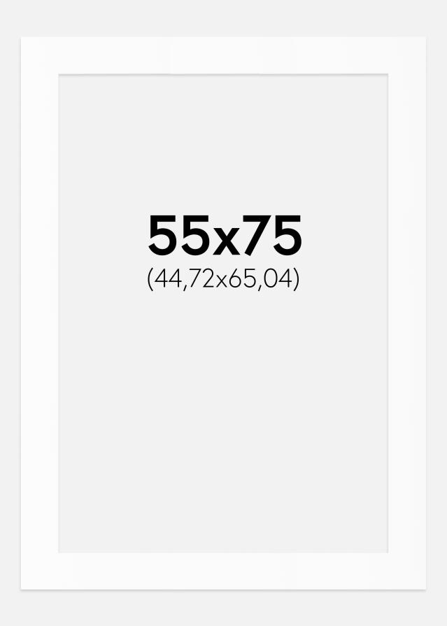 Passe-patrout Biały Standard (Białe Rdzeń) 55x75 cm (44,72x65,04)