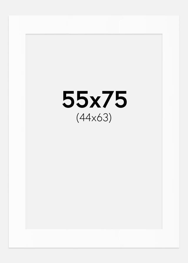 Passe-patrout Biały Standard (Białe Rdzeń) 55x75 cm (44x63)
