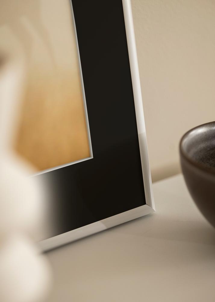 Rama Victoria Biały 50x70 cm - Passe-patrout Czarny 33x56 cm