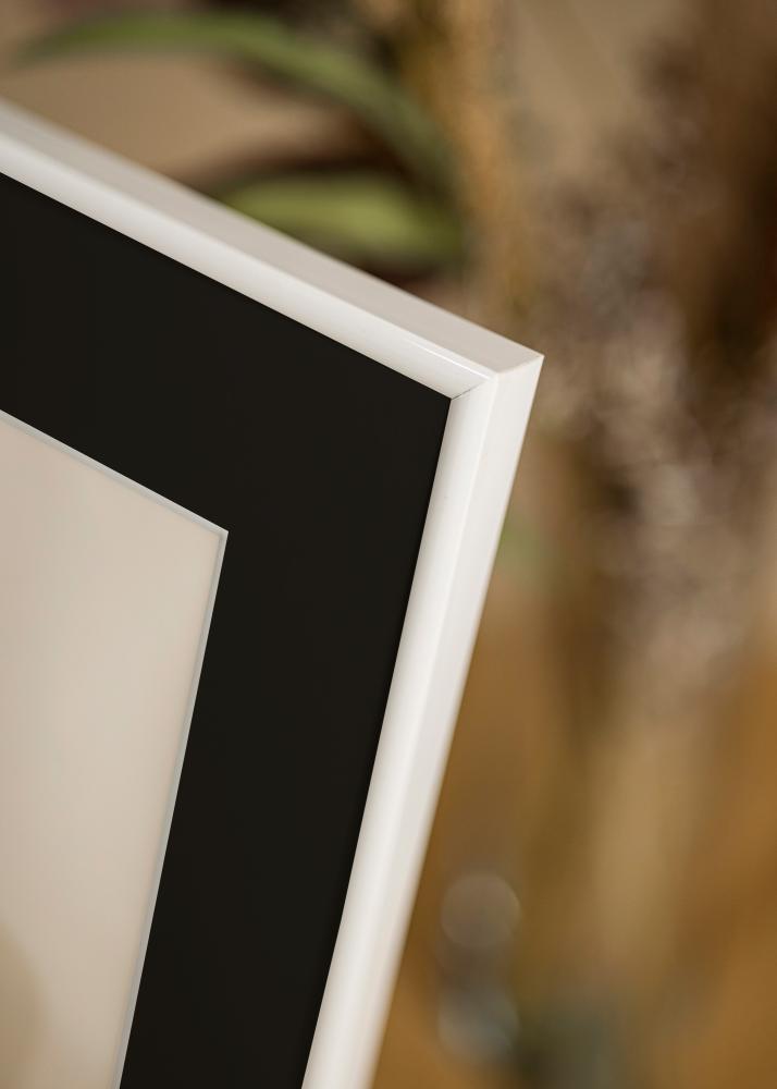 Rama Victoria Biały 50x70 cm - Passe-patrout Czarny 33x56 cm