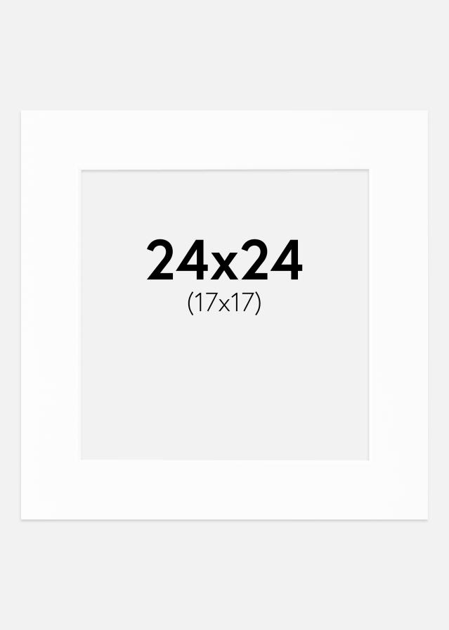 Passe-patrout Canson Biały Biały środek 24x24 cm (17x17)