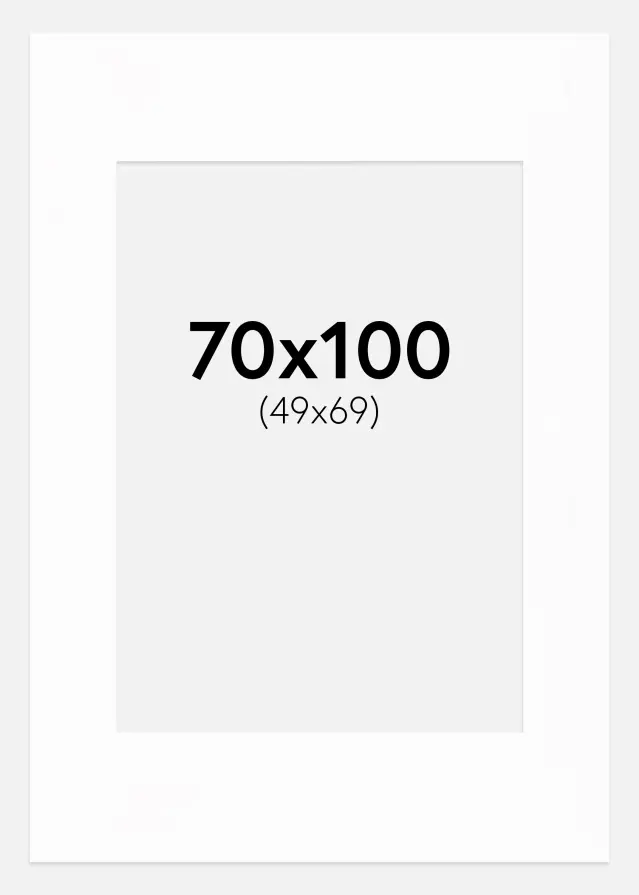 Passe-patrout Canson Biały Biały środek 70x100 cm (49x69)